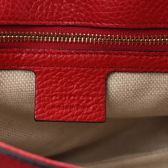 Gucci Pebbled Calfskin Medium Soho Flap #187602G94B - Picture 6 of 10